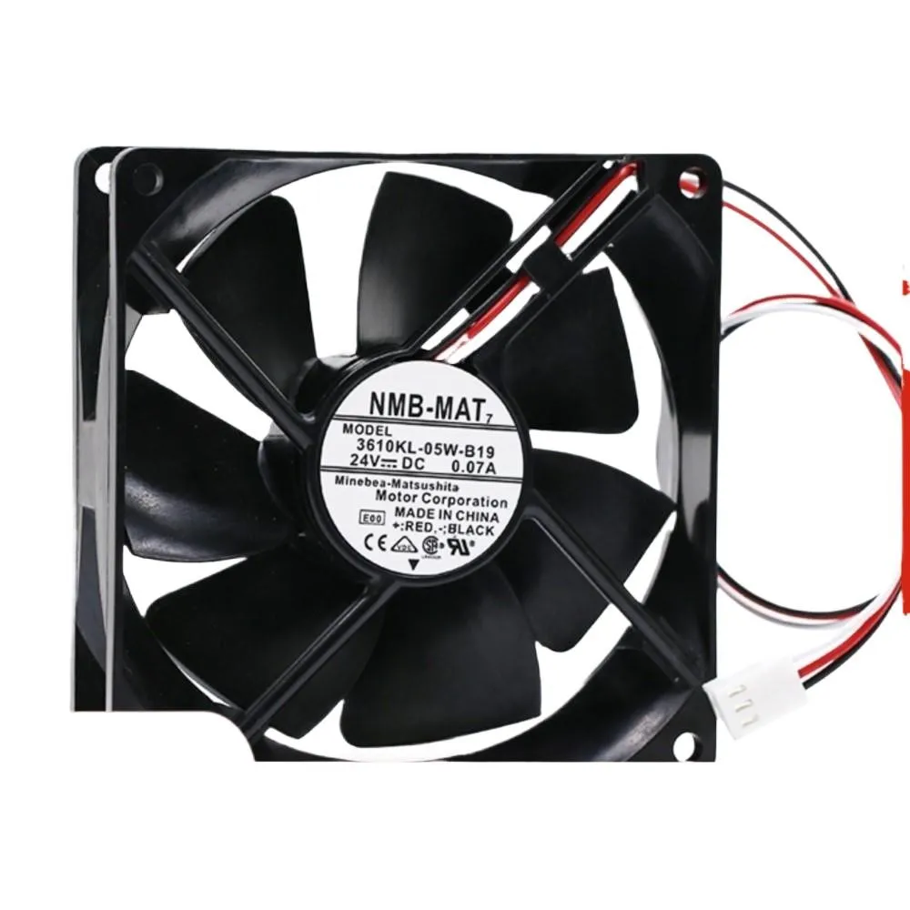1PCS for NMB 92mm 24V DC Cooling Fan 3610KL-05W-B19 0.07A, Dual Ball Bearing Frequency Converters, 9025 9225