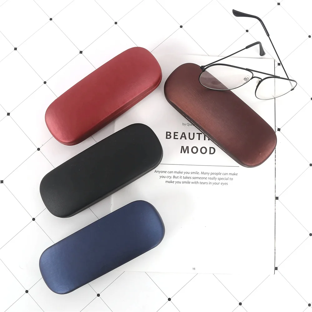 New Fashion Hard Glasses Box Men Women PU Pearlescent Glasses Box Myopia Glasses Case Reading Eyewear Case Eyewear Protector