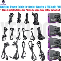 Cable de alimentación Modular para Cooler Master V550 V650 V750 V850 SFX GOLD, GPU PCIe 8Pin 6+2Pin, CPU 4+4Pin, SATA Molex 4Pin, ATX 24Pin