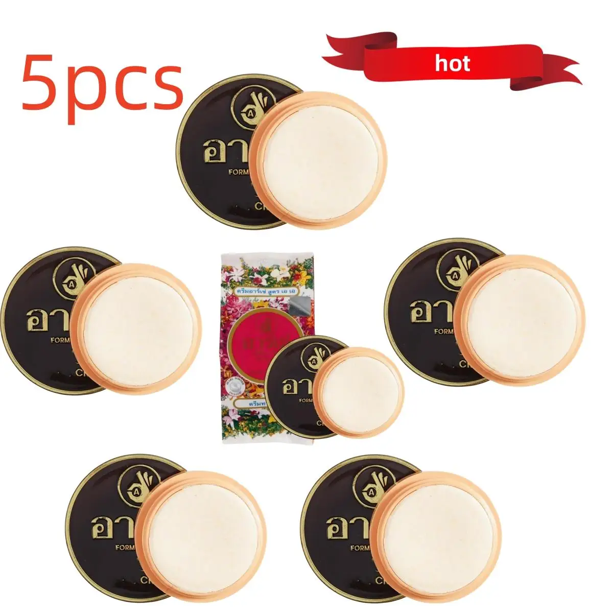 5pcs Thailand Guanyin Cream Pearl Cream Beauty Acne Cream Brightening Skin Whitening Skin Cosmetics For Women Beauty Makeup