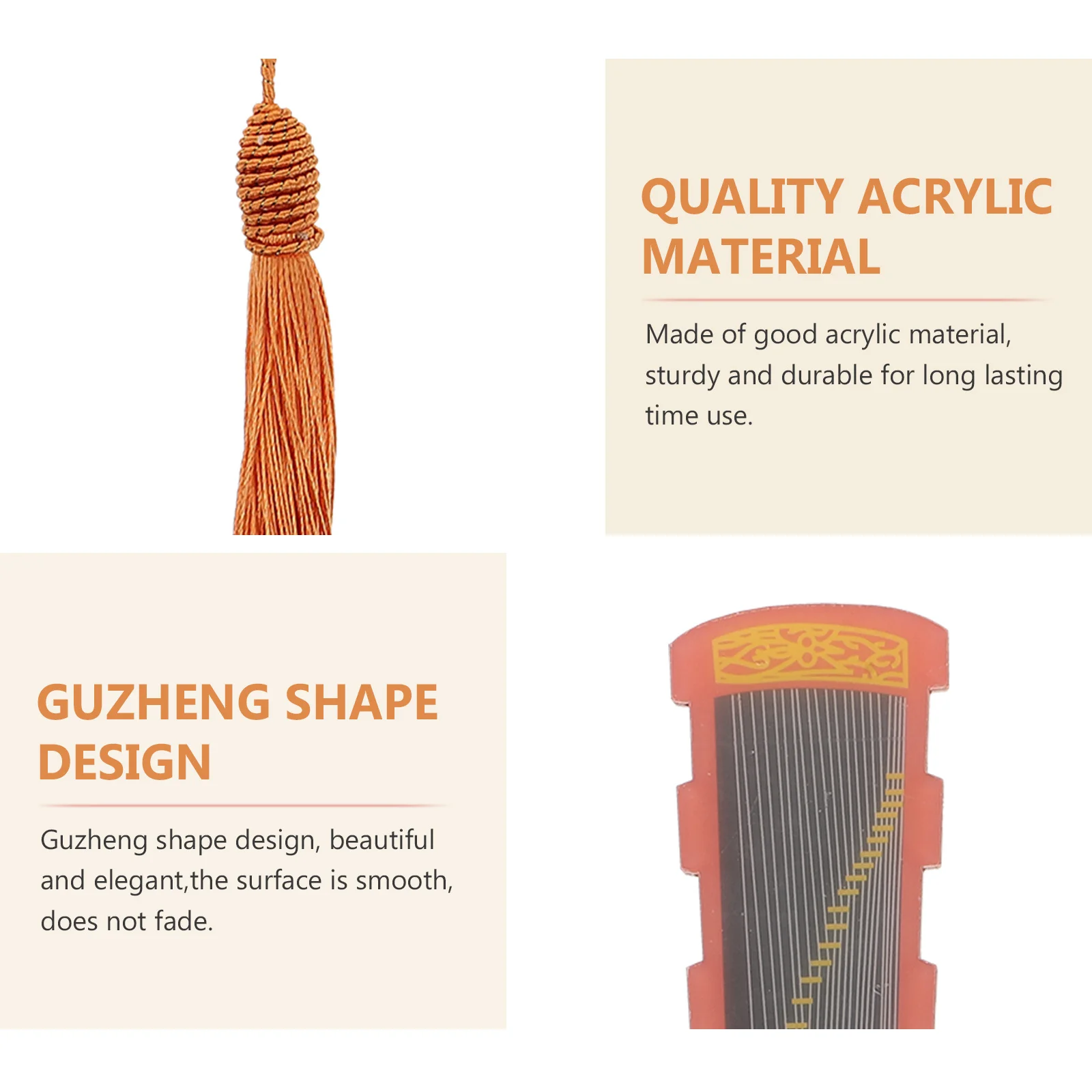 

2Pcs Delicate Guzheng Nail Storage Board Portable Hairpins Guitar Picks Holder Lightweight Decorative Organizer