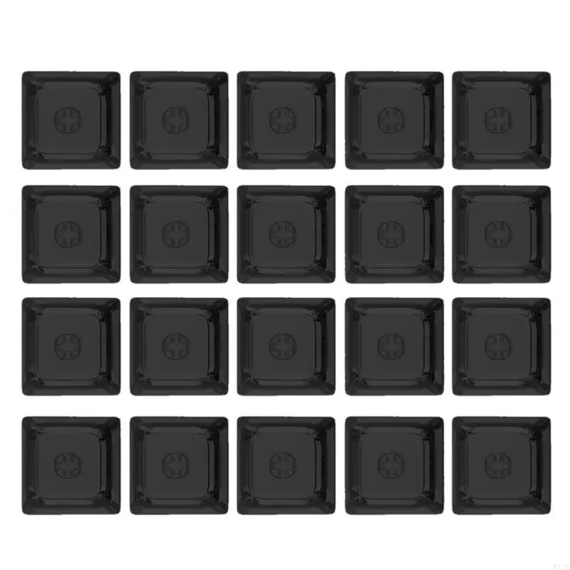 Crystal Keycaps 1U Backlit Keycaps w/ Transparent Layer for Mechanical Keyboard 