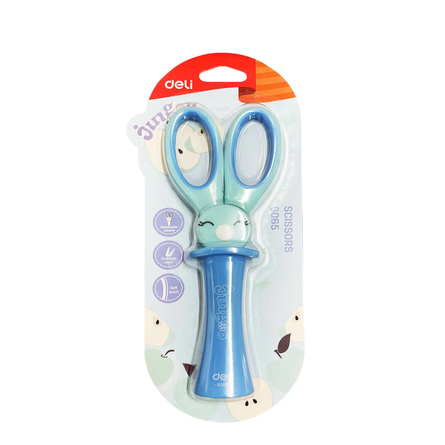 DELI School Scissors Cute Kawaii Rabbit DIY Diary Decorating Hand Craft Scissors Paper Kids & Student Stationery