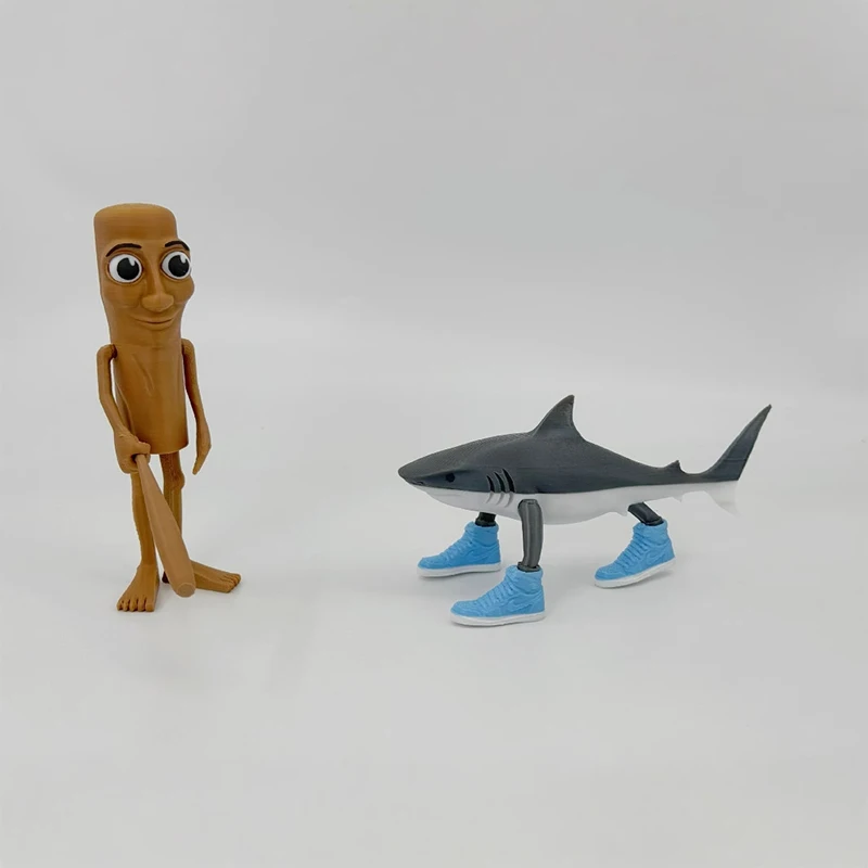 Brainrot Tung Sahur Figure Toy Tralalero Tralala Figures Bombardino Crocodilo Shimpanzini Bananini Model Doll Gift Blind box