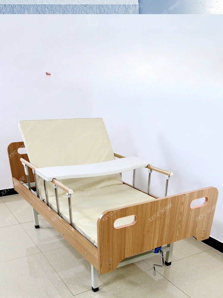 Disabled Persons' Association Elevated Bed Old-Age Bed Hospital Therapeutic Bed Wooden  Home Nursing Bed