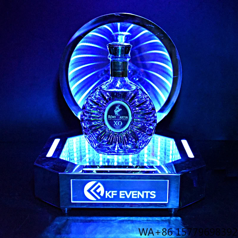 Brand Promotion Acrylic Abyss Led Illuminated  Alcohol Brand Bottle Glorifier
