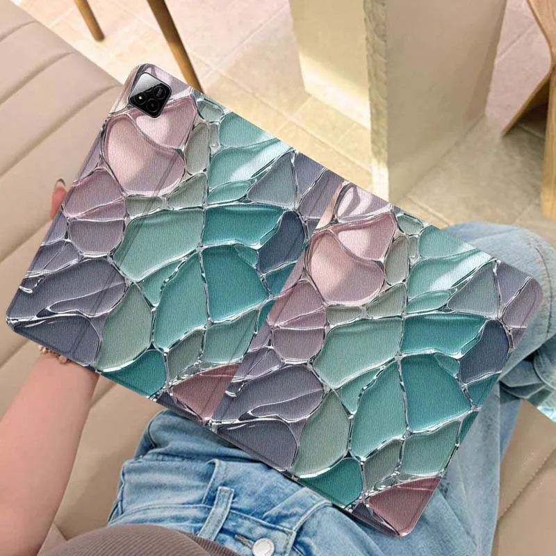 

Colorful Abstract Mosaic Pattern For Xiaomi Redmi Pad 2 7 8 6 6S 5 4 SE Pro 8.8 11 8.7 11.2 12.4 Ultra Plus Max Tablet Case