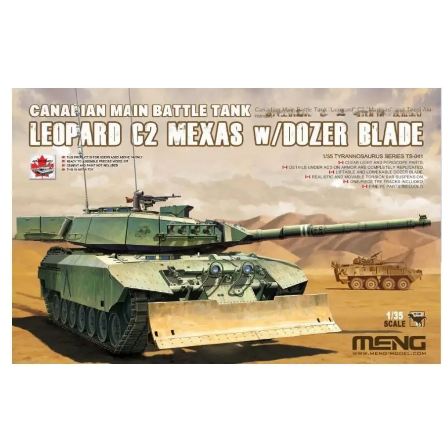 

TS-041 MENG Model Canadian Main Battle Tank Leopard C2 MEXAS w/Dozer Blade