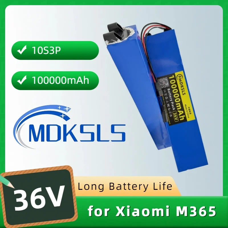 

For M365 36V 10S3P 18650 Lithium Battery Pack 100A BMS Suitable for Xiaomi PRO Bicycle Kick Scooter Long lasting battery life