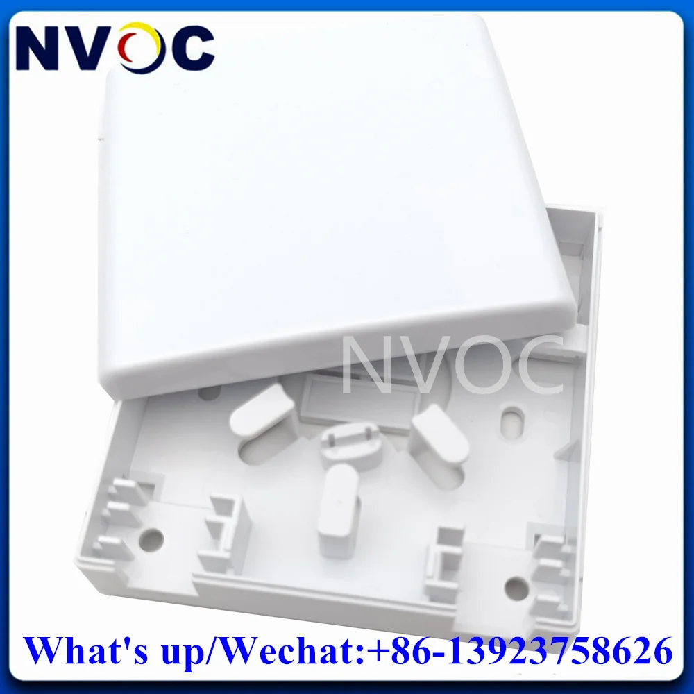 10Pcs 86 Information Patch Panel 86 Desktop Box,Empty Socket Panel-B Type,FTTH Customer Terminal(Plastic Shell)