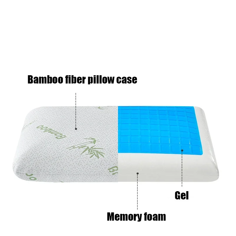 60x40x12 Summer Gel Memory Foam Pillow Cool Neck Pillow Can Prevent Cervical Spondylosis And Correct Cervical Vertebrae