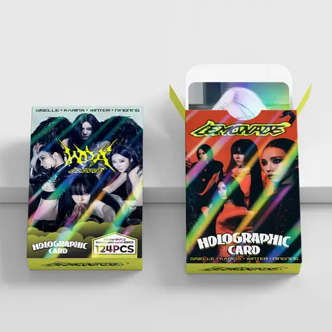 124pcs LEMONADE Photo Card Photocards Stickers Kpop Merch Lomo Cards Set Fans Collection Cards Gift
