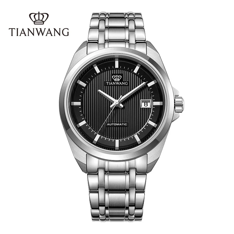 Watches For Men NH35 Automatic Mechanical Movement Wristwatch TIAN WANG Casual Business Stainless Steel Dad Gifts reloj hombre