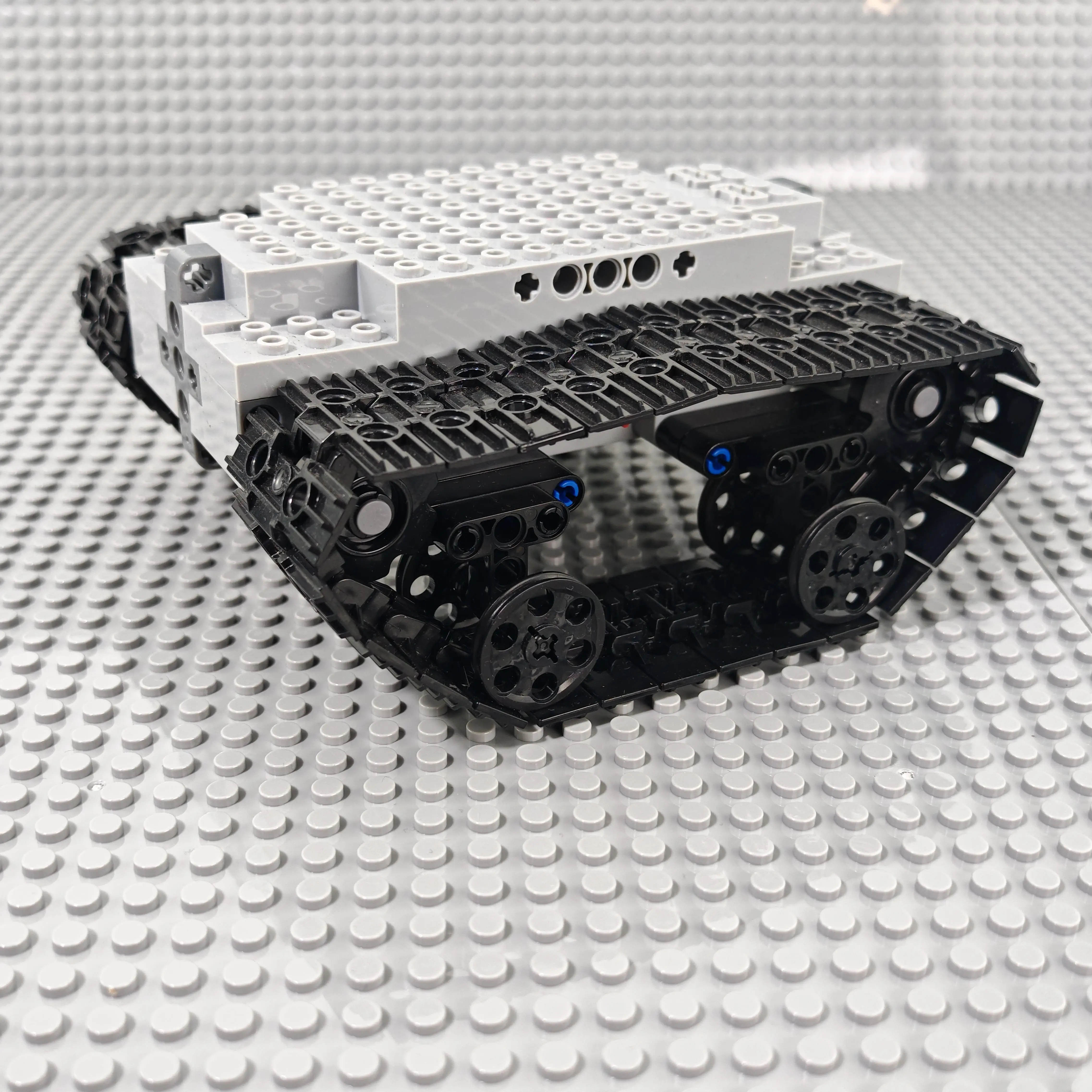 Bloque de construcción eléctrico técnico, ruedas Mecanum omnidireccionales, 4WD, coche con orugas, 4 motores, tanque, excavadora, chasis, potencia, coche RC