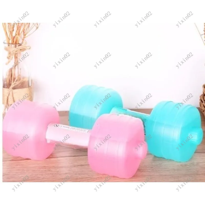 Water-Filled Imported Plastic Dumbbell Portable Women Fitness Gear for Arm Training Body Slimming