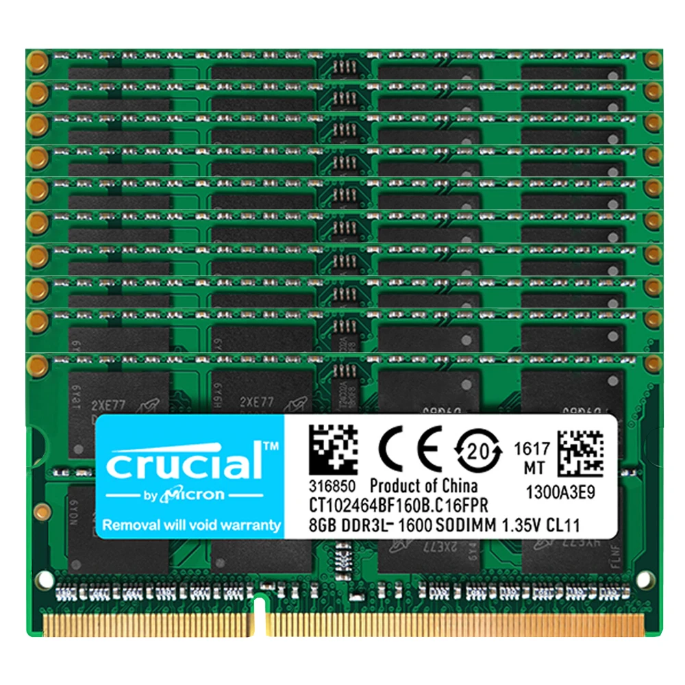 

10PCS DDR3L 8GB 4GB laptop Memory Ram 1066 1333 1600 MHZ PC3L 8500 10600 12800 1.35V DDR3L 204pin Notebook Sodimm RAM Memoria