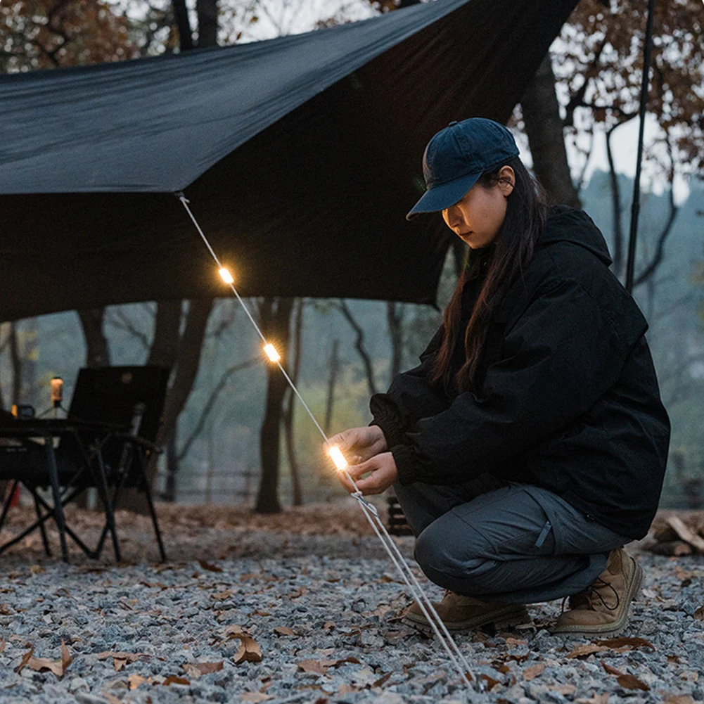 1/2/4 Uds ShineTrip 05Series cuerda de viento táctica luz recargable cuerda de viento luz de advertencia tienda atmósfera decoración lámpara