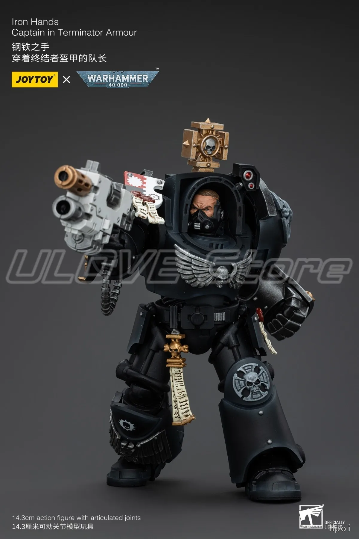 

В наличии Оригинальная фигурка JOYTOY 40K Lron Hands Captain в доспехах Терминатора, масштаб 1/18, модель, игрушка, подарок