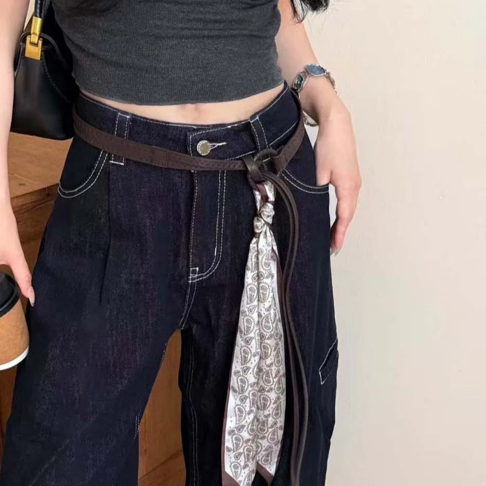 العرقية نمط الكاجو حزام مطبوع البوهيمي نمط قابل للتعديل الرجعية الجاكار حزام حزام تنورة الملحقات