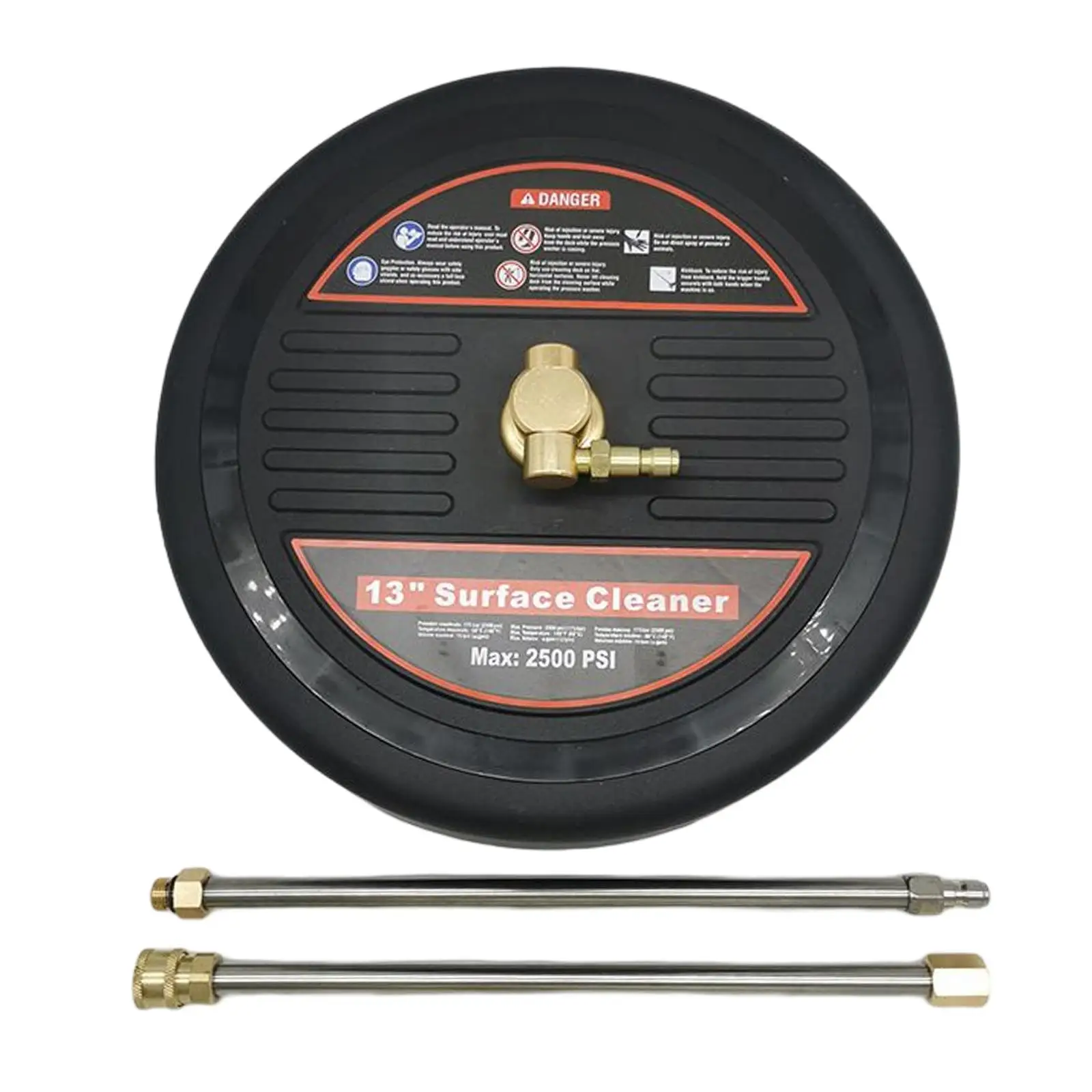 Pressure Washer Surface Cleaner Rotating Brush Electric Replacement Tool for Outdoor Hard Surface