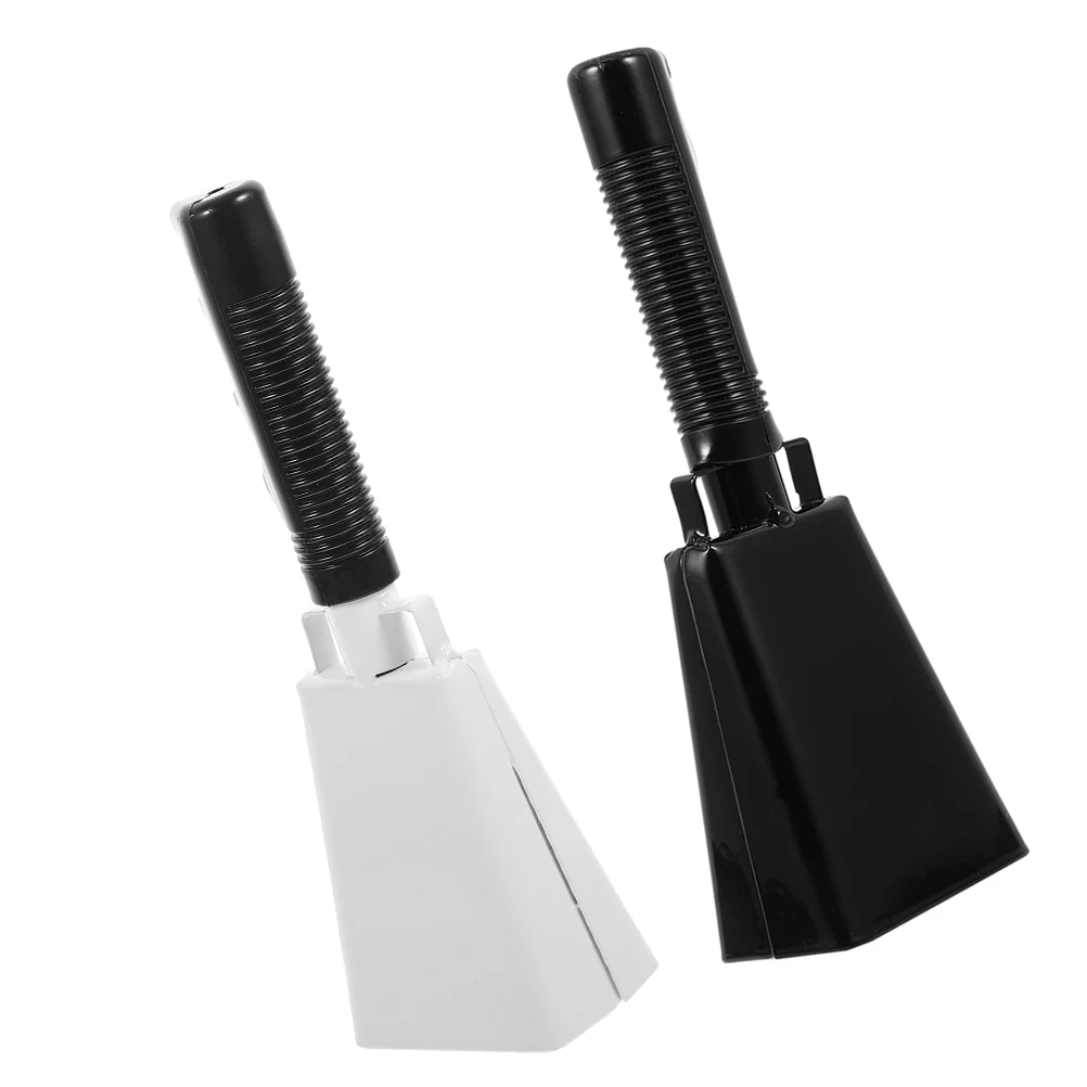 

2 Pcs Sound Generator Bull Bell Small Handles Cow Toy Musical Cowbell Instrument Percussion