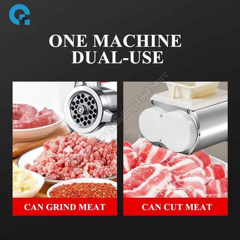 Meat Grinder Meat Slicer Fully Automatic Multifunctional Minced Meat Grinder Cutter Slicing And Cutting Meat With Silk Slices