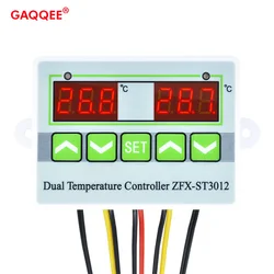 ZFX-ST3012 LED Display digitale regolatore di temperatura intelligente digitale doppio termostato termo Controller caricatore interno