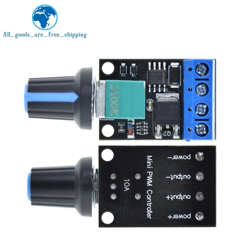 1/3PCS 5V 12V 10A Voltage Regulator PWM DC Motor Speed Controller Governor Stepless Speed Regulator LED Dimmer Power Controller image 2