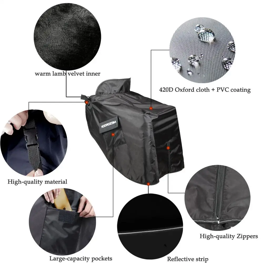 Scooter Leg Cover Rain Waterproof Windproof Warmer Motorcycle Leg Apron Protector Covers Blanket Winter Quilt Universal