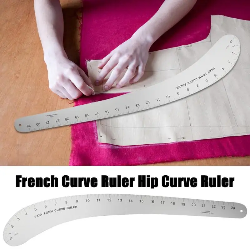 French Curve Ruler Solid Aluminum Vary Form French Curve Accurate Scale Drafting Template Crafts Design Supplies For Handcraft