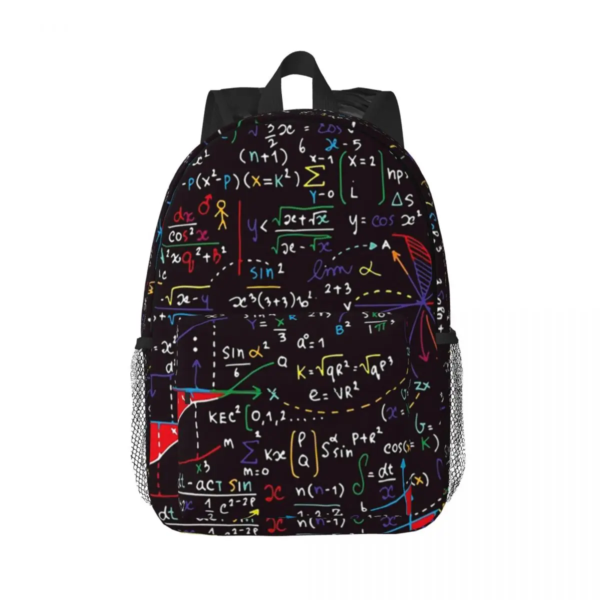 

Красочные рюкзаки с математическими формулами для мальчиков и девочек, сумка для книг, Мультяшные детские школьные ранцы, дорожный рюкзак, сумка на плечо, большая емкость
