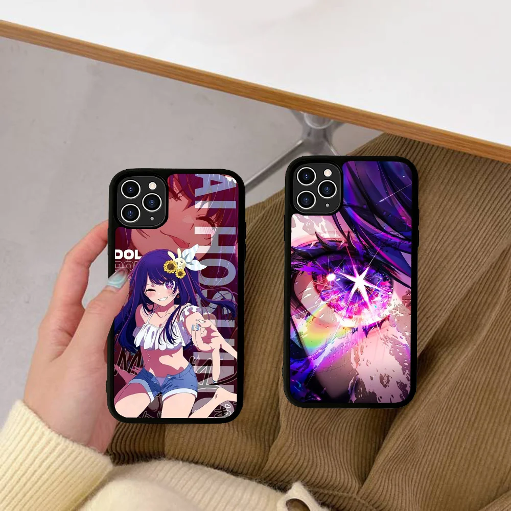 OSHI NO KO Phone Case Silicone PC+TPU For For IPhone 11 12 13 14 15 16 Plus Pro Max Cover