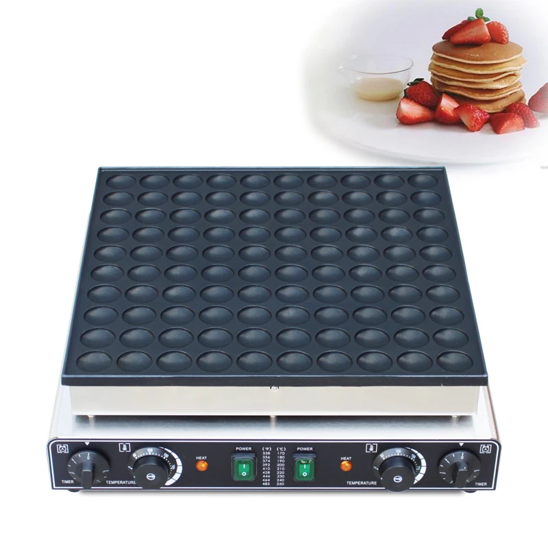 Commercial 100 pcs Mini Pancake Machine Poffertjes Grill Dutch Waffle Maker l pancake machine baker CE approved