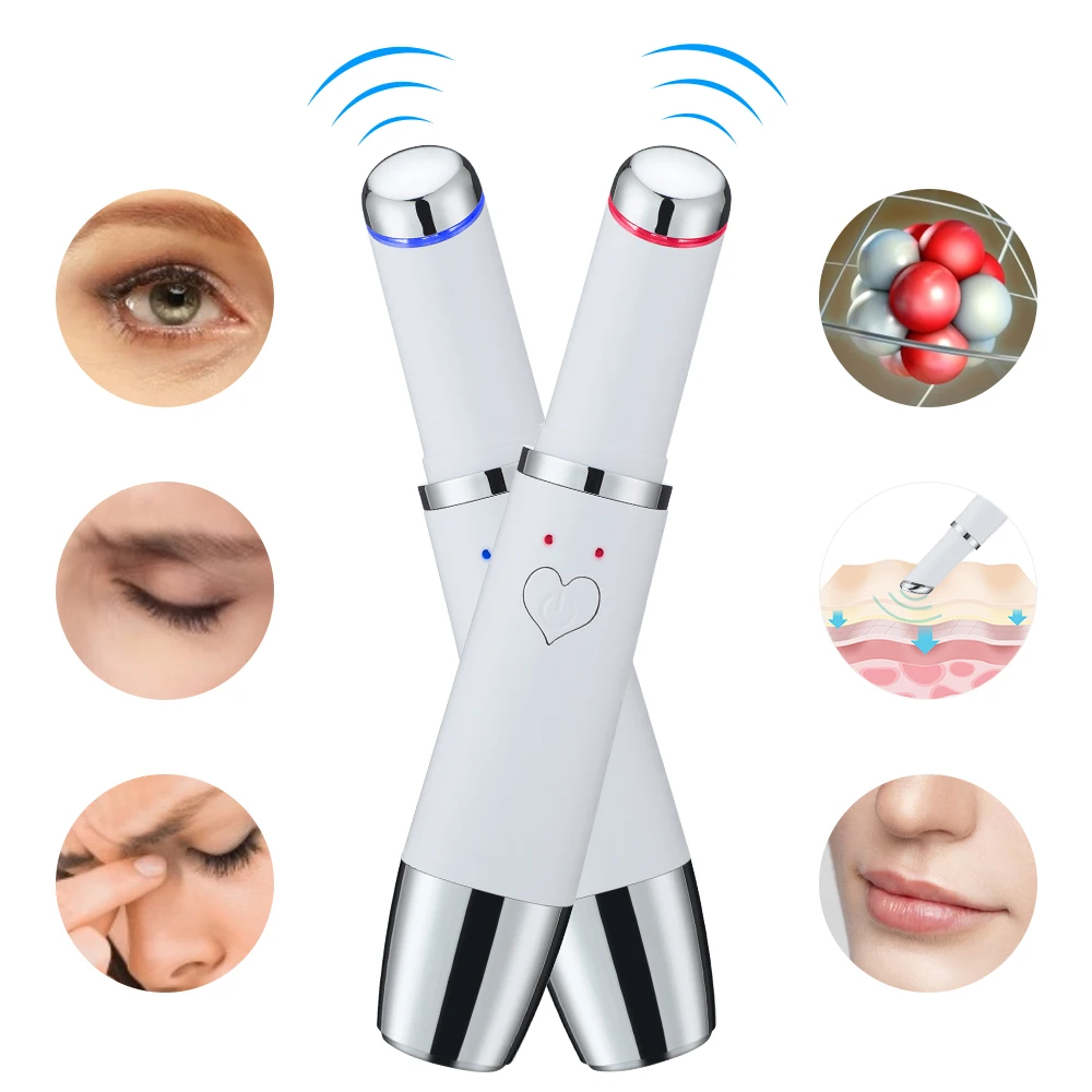 Electric Eye Massage Device Negative Ion Photon Therapy Wrinkles Removal Relief Anti-Aging Massager Eye Lightening Eyes