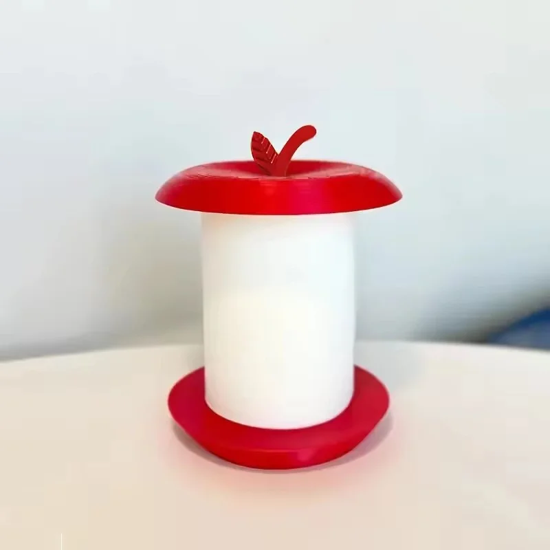 

Creative Apple-shaped Tissue Roll Rack Handicraft - Household Tissue Storage for Kitchen & Bathroom, Functional Home Decoration