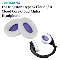 For Kingston HyperX Cloud I/ II Cloud Core Cloud Alpha Headphones Headset Replacement Ear Pads Cups Earpad Memory Foam Cushions