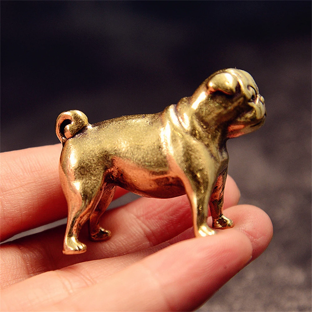 

​​Solid Brass French Bulldog Statue - Mini Vintage Decorative Figurine for Office Desk, Coffee Table, Home Decor Collectible​