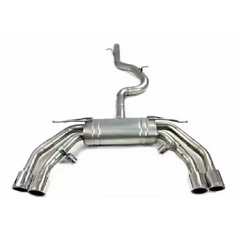 Car modification mid-tail exhaust stainless steel exhaust pipe modification