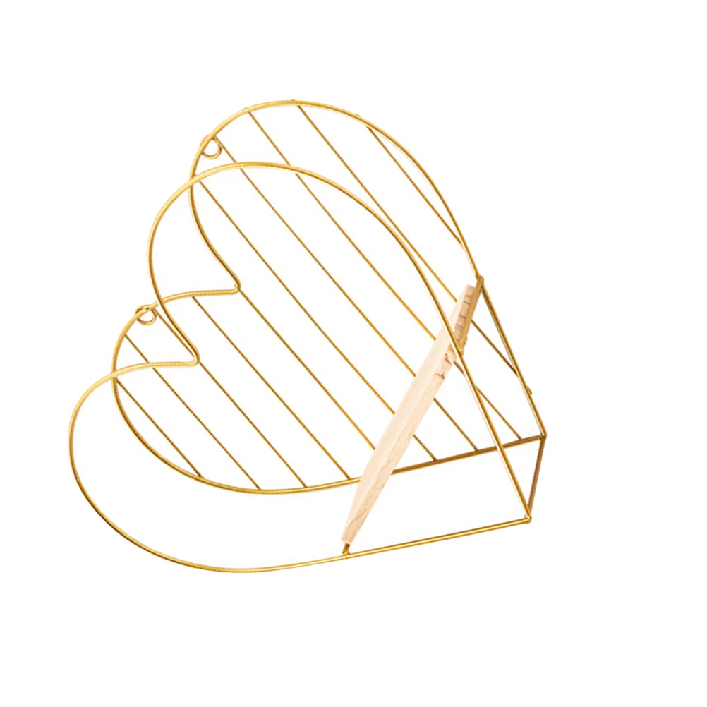 

Heart Shape Hanging Rack Iron Stand Home Iron Wall Hanging Stand Decor Ornament Living Room Storage Display
