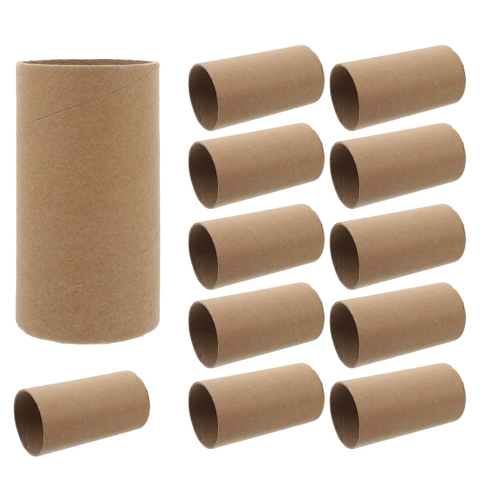 

30PCS Craft Rolls Creative Fun Cardboard Tubes for DIY and Craft Children Drawing (Wood Color) paper tube