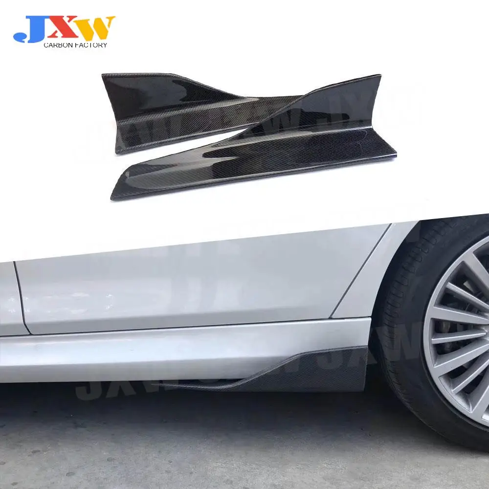 

Carbon Fiber Side Skirts Apron Splitters Flaps Winglets For Benz C Class W205 C180 C200 C300 C63 AMG Car Style