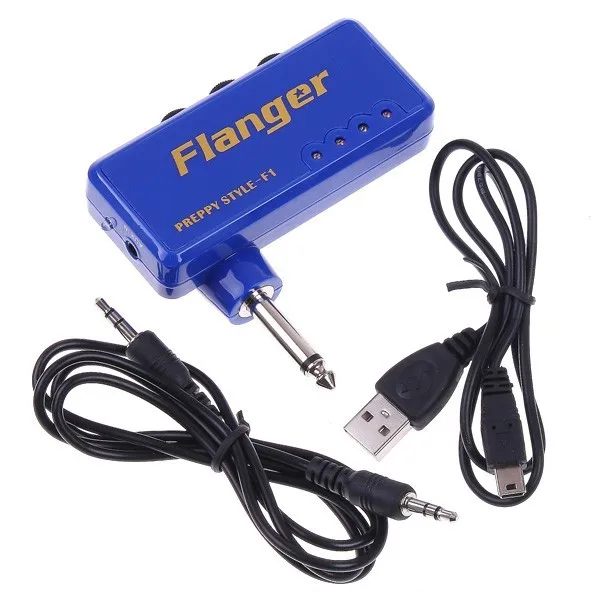 Flanger F1 Portable Electric Guitar Amplifier Amp Mini Headphone Amp Miniature Headphone Electric Guitar Bass Amp Amplifier