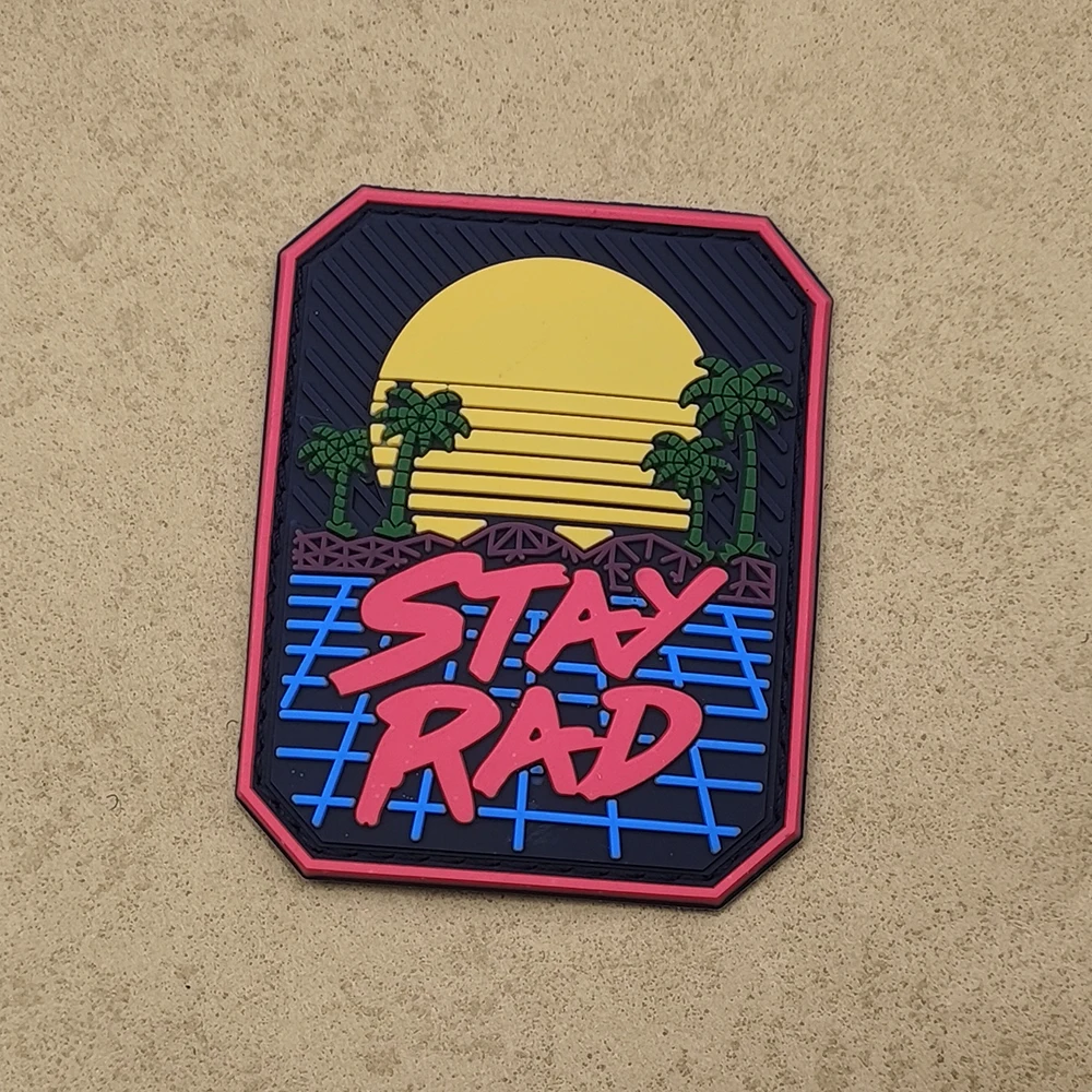 

STAY RAD 3D тактические нашивки из ПВХ для отдыха и путешествий на открытом воздухе резиновые нашивки для куртки на плечо DIY пришивные
