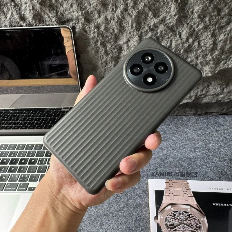 Case For Oneplus 13 12 13R Ace3 Pro Luxury Corrugated Transparent PP Phone Cover For One Plus 13 12 Thin Shockproof Bumper Funda