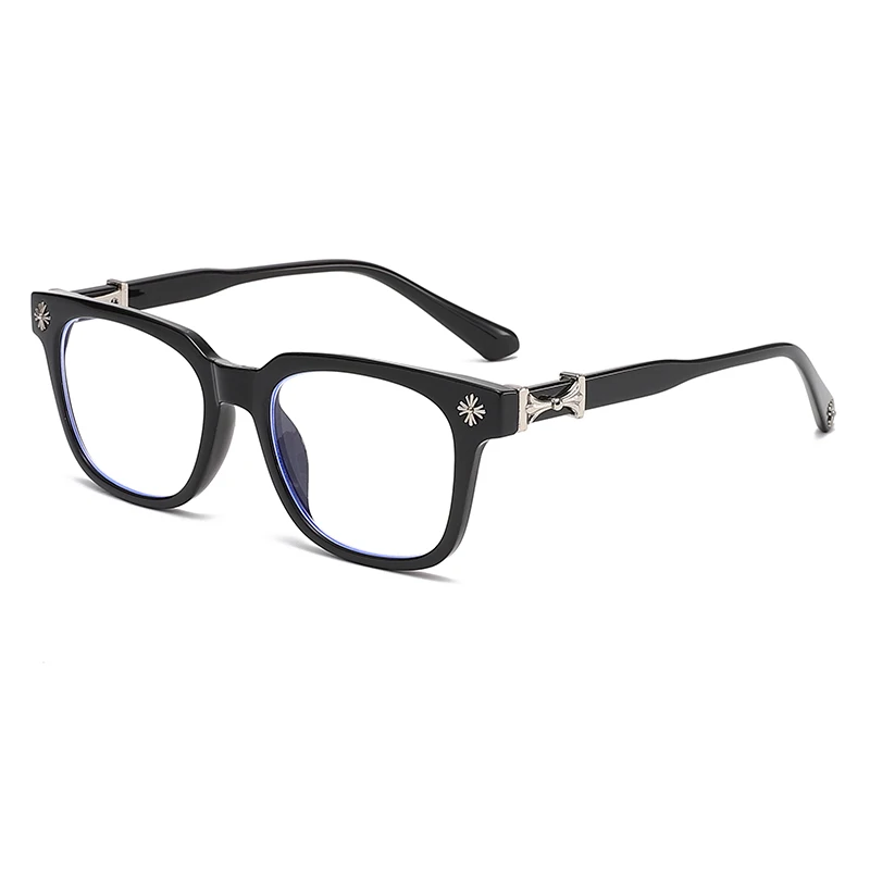 Classic 3Pcs Square Anti Blue Light Glasses For Men And Women Black & Transparent Frame Unisex Computer Wearing Women Glasses
