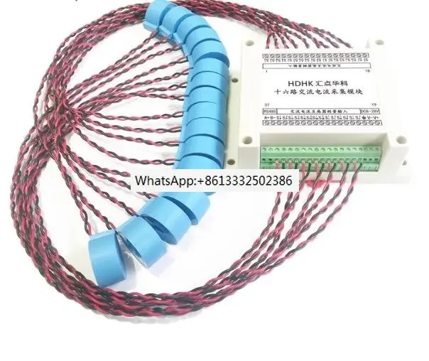 

Multi-channel 16-channel AC current frequency measurement acquisition module RS485 sensor transmitter MODBUS-RTU
