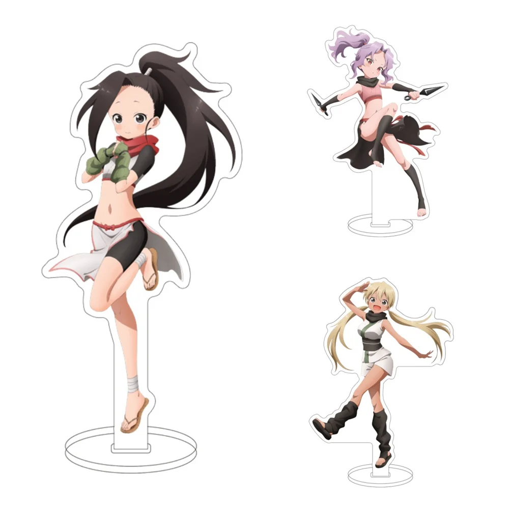 15CM Anime Kunoichi Tsubaki no Mune no Uchi Acrylic Keychain  Charm Characters Ornament Accessories Goods Collection Gifts