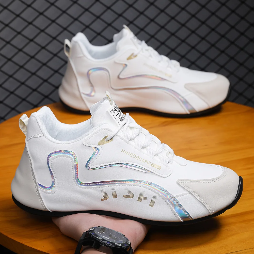 

Men Driving Shoes Spring And Autumn New Style Breathable Men's Peas Shoes the British Sneakers Breathable Solid Color Slip