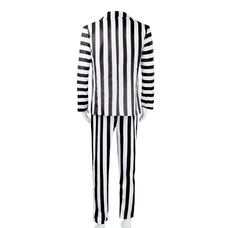 Movie Beetle Cos Juice Michael Keaton Cosplay Costumes Anime Stripes Suit Cos Punk Halloween Costumes for Women Men Cosplay