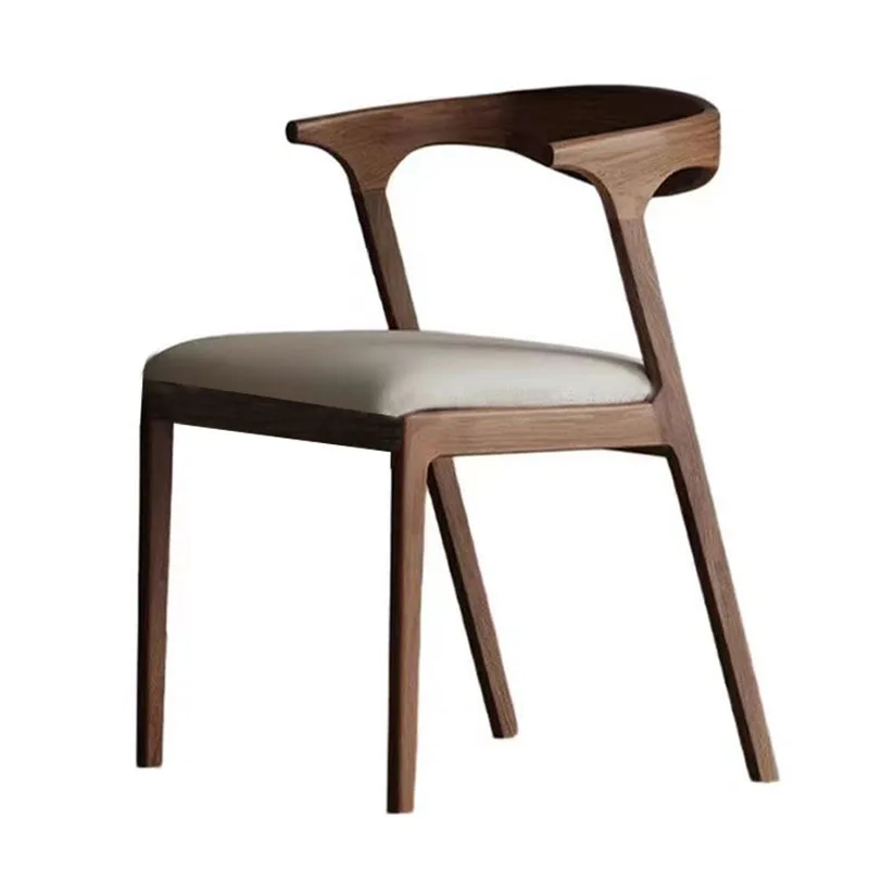 Light luxury modern solid wood dining chair